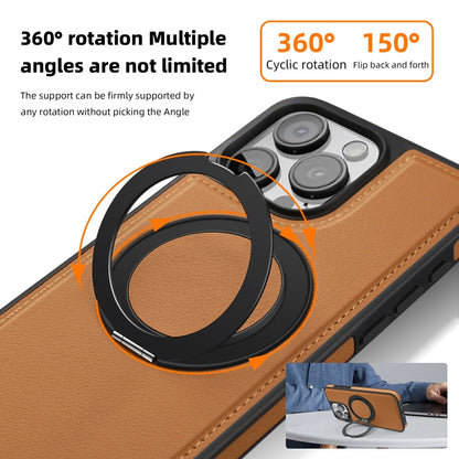 For iPhone 13 Pro Max Yashi 360 Degree Rotating MagSafe Bracket Phone Case(Black) by buy2fix