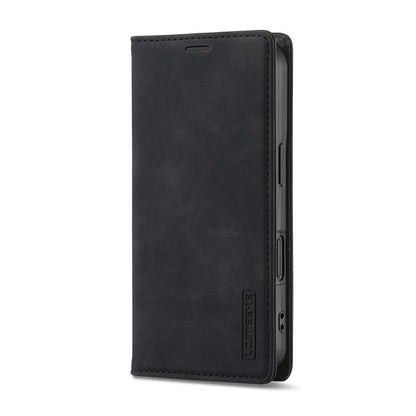 For iPhone 17 LC.IMEEKE Strong Magnetism Microfiber Leather Phone Case(Black) - iPhone 17 Cases by LC.IMEEKE | Online Shopping UK | buy2fix