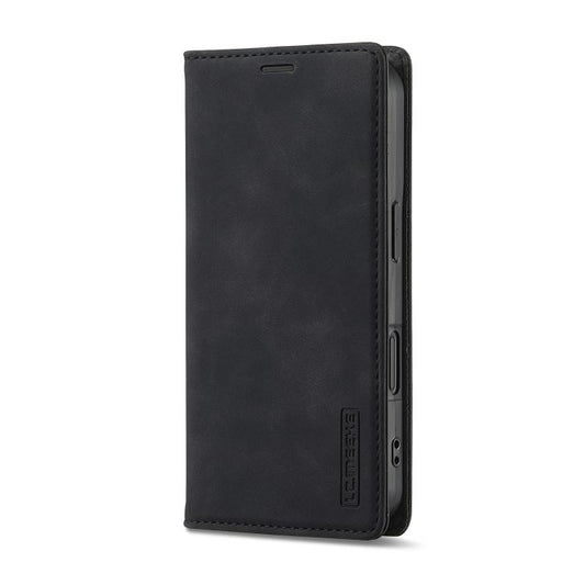 For iPhone 17 LC.IMEEKE Strong Magnetism Microfiber Leather Phone Case(Black) - iPhone 17 Cases by LC.IMEEKE | Online Shopping UK | buy2fix