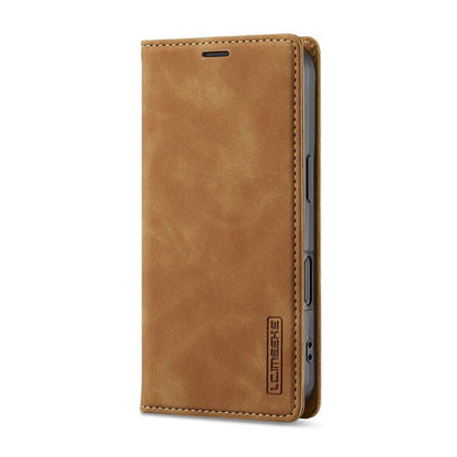For iPhone 17 LC.IMEEKE Strong Magnetism Microfiber Leather Phone Case(Brown) - iPhone 17 Cases by LC.IMEEKE | Online Shopping UK | buy2fix