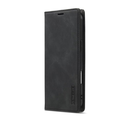 For iPhone 17 Air LC.IMEEKE Strong Magnetism Microfiber Leather Phone Case(Black) - iPhone 17 Air Cases by LC.IMEEKE | Online Shopping UK | buy2fix