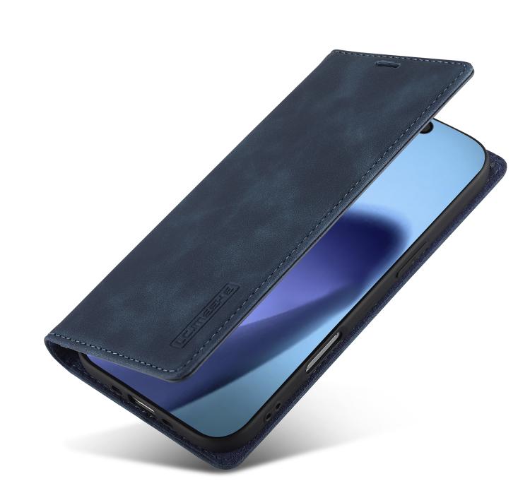 For iPhone Air LC.IMEEKE Strong Magnetism Microfiber Leather Phone Case(Blue) - iPhone Air Cases by LC.IMEEKE | Online Shopping UK | buy2fix