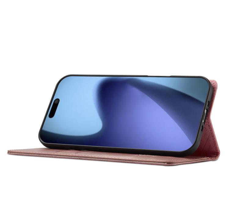 For iPhone Air LC.IMEEKE Strong Magnetism Microfiber Leather Phone Case(Rose Gold) - iPhone Air Cases by LC.IMEEKE | Online Shopping UK | buy2fix