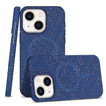 For iPhone 14 Colorful Frosted Magsafe PC Hybrid TPU Phone Case(Blue) by buy2fix