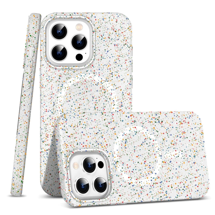 For iPhone 13 Pro Colorful Frosted Magsafe PC Hybrid TPU Phone Case(White) by buy2fix