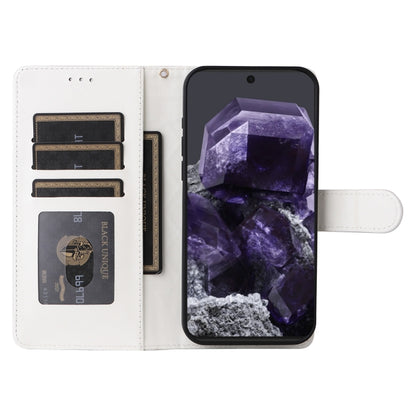 For Google Pixel 9 Diamond Lattice Leather Flip Phone Case(White) by buy2fix