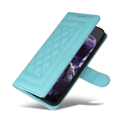 For Google Pixel 9 Diamond Lattice Leather Flip Phone Case(Mint Green) by buy2fix