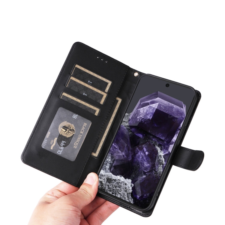 For Google Pixel 9 Diamond Lattice Leather Flip Phone Case(Black) by buy2fix