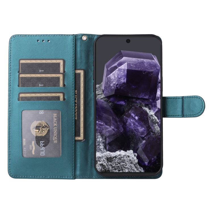 For Google Pixel 9 Diamond Lattice Leather Flip Phone Case(Green) by buy2fix