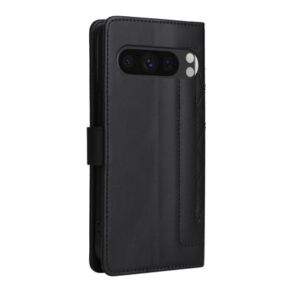 For Google Pixel 9 Pro Diamond Lattice Leather Flip Phone Case(Black) by buy2fix