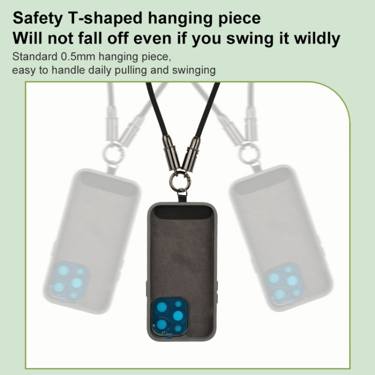 Type-C to Type-C Braid Data Cable Phone Anti-lost Crossbody Lanyard, Length: 1.2m(Khaki) by buy2fix