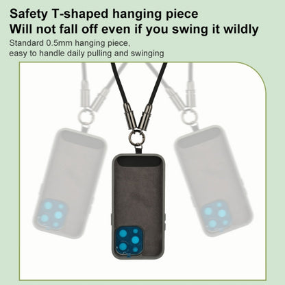 Type-C to Type-C Braid Data Cable Phone Anti-lost Crossbody Lanyard, Length: 1.2m(Khaki) by buy2fix