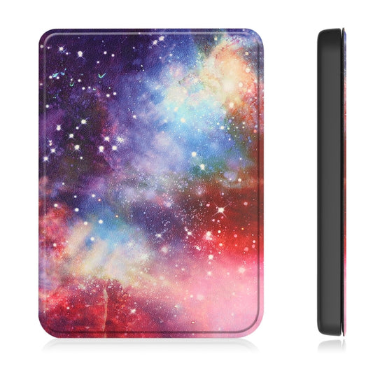 For KOBO Clara Colour 2024 / BW Painted Voltage Caster TPU Leather Smart Tablet Case(Milky Way) - Others by buy2fix | Online Shopping UK | buy2fix