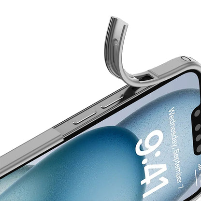 For iPhone 16e Armor Clear TPU Hard PC Phone Case(Clear) by buy2fix