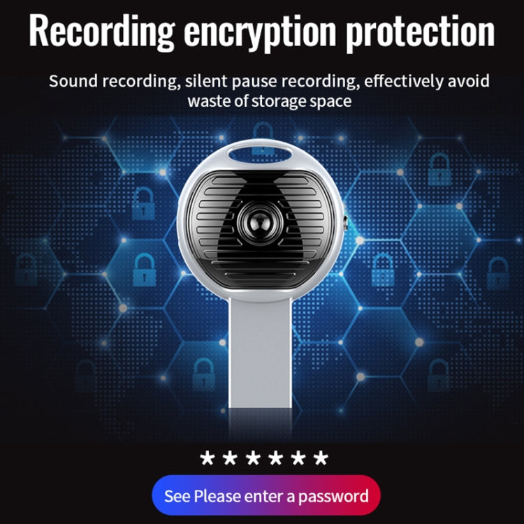 JNN S13 Zinc Alloy U-disk Voice Recorder, Memory:4GB(Silver) by JNN