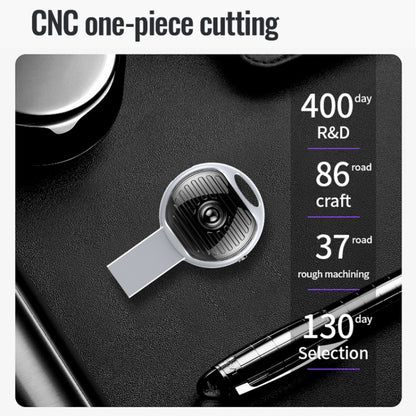 JNN S13 Zinc Alloy U-disk Voice Recorder, Memory:4GB(Silver) by JNN