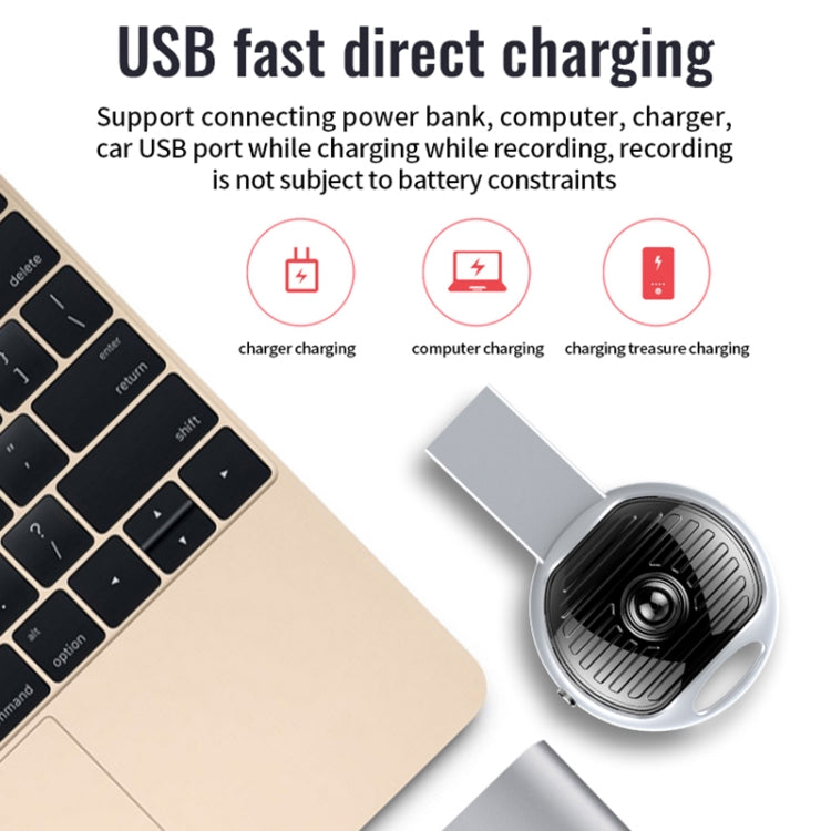 JNN S13 Zinc Alloy U-disk Voice Recorder, Memory:32GB(Silver) by JNN