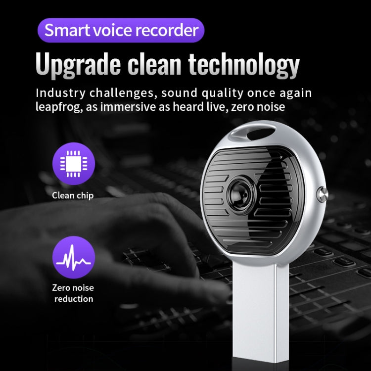 JNN S13 Zinc Alloy U-disk Voice Recorder, Memory:32GB(Silver) by JNN