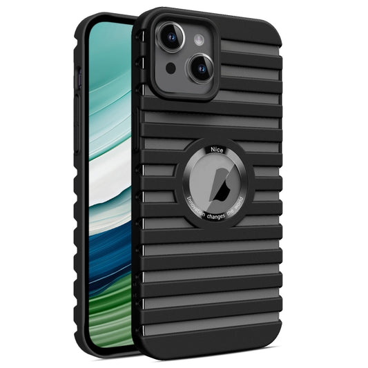 For iPhone 13 Hollow Heat Dissipation MagSafe Magnetic PC Phone Case(Black) by buy2fix