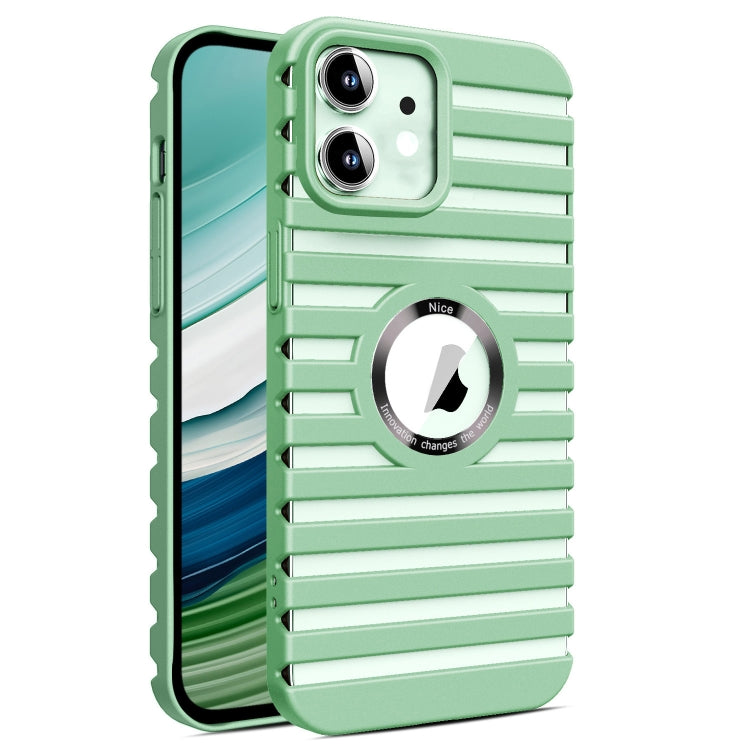 For iPhone 11 Hollow Heat Dissipation MagSafe Magnetic PC Phone Case(Green) by buy2fix
