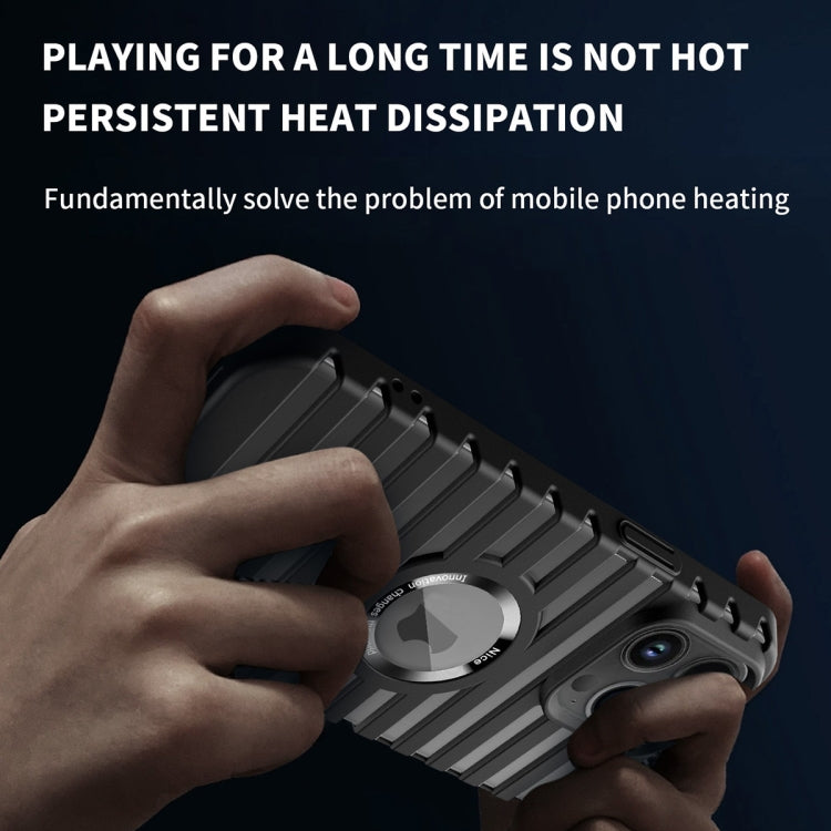 For iPhone 11 Pro Hollow Heat Dissipation MagSafe Magnetic PC Phone Case(Grey) by buy2fix