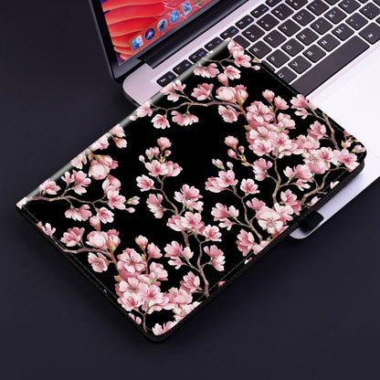 For iPad Pro 12.9 2022 / 2021 / 2020 Crystal Texture Painted Leather Smart Tablet Case(Plum Bossom) - iPad Pro 12.9 (2022/2021) Cases by buy2fix | Online Shopping UK | buy2fix