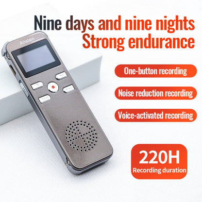 JNN X26 Mini Portable Voice Recorder with OLED Screen, Memory:16GB(Metal Gray) by JNN