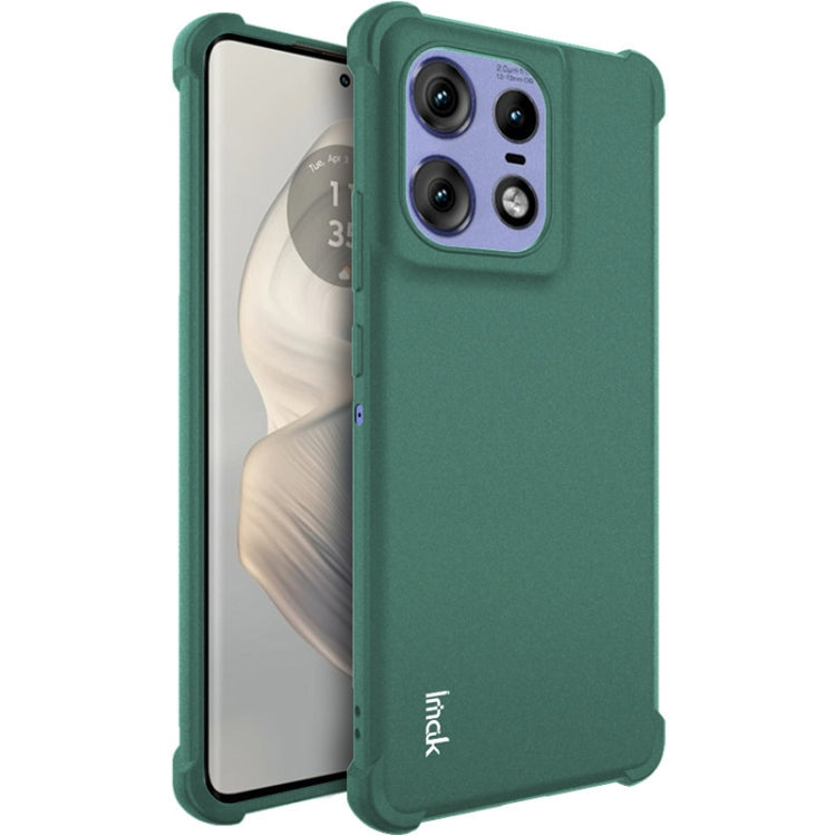 For Motorola Edge 50 Pro imak Shockproof Airbag TPU Phone Case(Matte Green) by imak