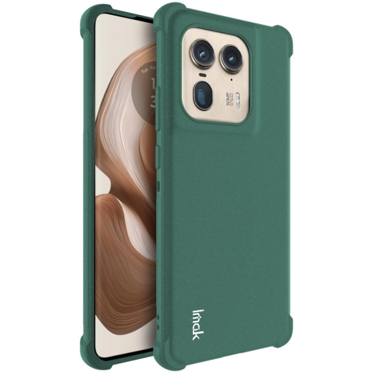 For Motorola Edge 50 Ultra 5G imak Shockproof Airbag TPU Phone Case(Matte Green) by imak