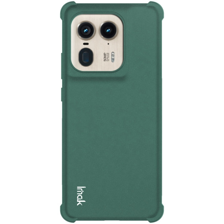 For Motorola Edge 50 Ultra 5G imak Shockproof Airbag TPU Phone Case(Matte Green) by imak