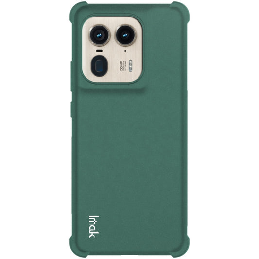 For Motorola Edge 50 Ultra 5G imak Shockproof Airbag TPU Phone Case(Matte Green) by imak