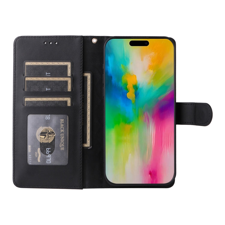 For iPhone 16 Pro Max Diamond Lattice Leather Flip Phone Case(Black) by buy2fix