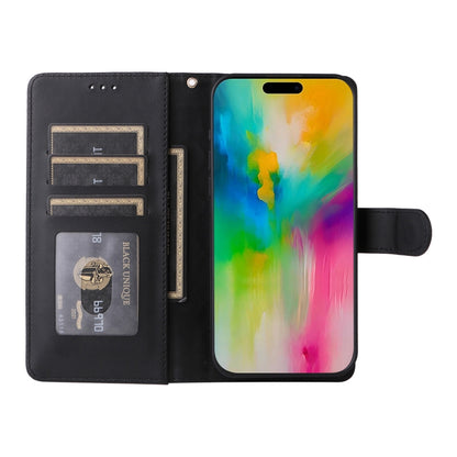 For iPhone 16 Pro Max Diamond Lattice Leather Flip Phone Case(Black) by buy2fix