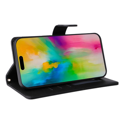 For iPhone 16 Pro Max Diamond Lattice Leather Flip Phone Case(Black) by buy2fix