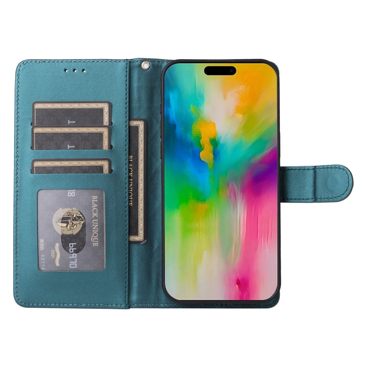 For iPhone 16 Pro Max Diamond Lattice Leather Flip Phone Case(Green) by buy2fix