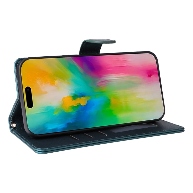 For iPhone 16 Pro Max Diamond Lattice Leather Flip Phone Case(Green) by buy2fix