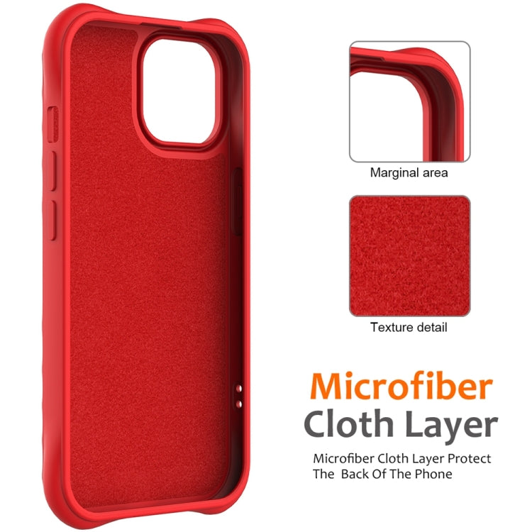 For iPhone 13 Wave Texture MagSafe Magnetic Liquid Silicone Phone Case(Red) by buy2fix