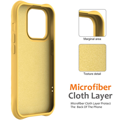 For iPhone 12 Pro Max Wave Texture MagSafe Magnetic Liquid Silicone Phone Case(Yellow) by buy2fix