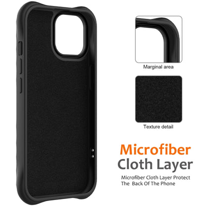 For iPhone 12 Wave Texture MagSafe Magnetic Liquid Silicone Phone Case(Black) by buy2fix