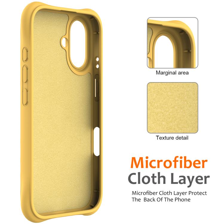 For iPhone 17 Wave Texture MagSafe Magnetic Liquid Silicone Phone Case(Yellow) - iPhone 17 Cases by buy2fix | Online Shopping UK | buy2fix