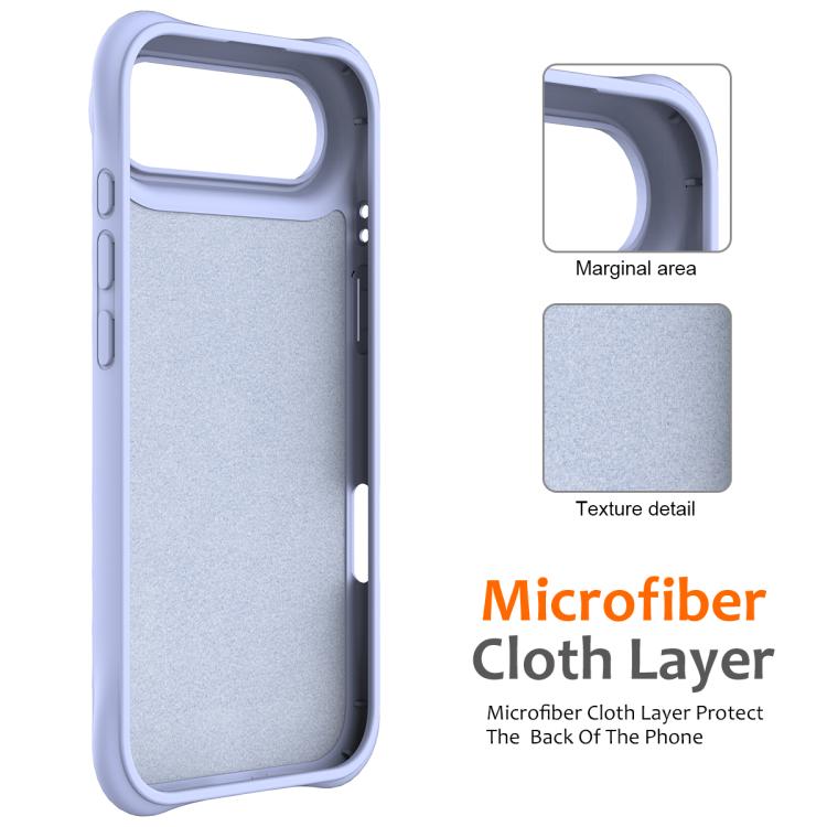 For iPhone Air Wave Texture MagSafe Magnetic Liquid Silicone Phone Case(Purple) - iPhone Air Cases by buy2fix | Online Shopping UK | buy2fix