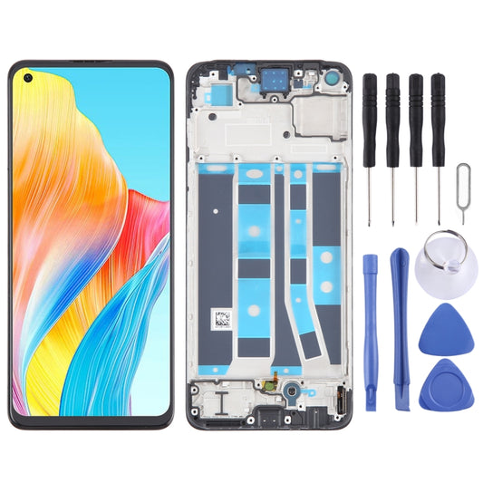 For OPPO A78 4G CPH2565 Original AMOLED LCD Screen Digitizer Full Assembly with Frame - LCD Screen by buy2fix | Online Shopping UK | buy2fix
