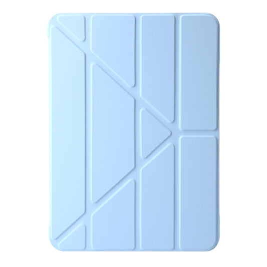 For iPad Air 11 2025 / 2024 TPU Deformation Flip Leather Tablet Case with Holder(Sky Blue) - iPad Air 11 2025 / 2024 Cases by buy2fix | Online Shopping UK | buy2fix
