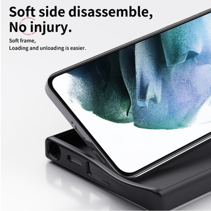 For Samsung Galaxy S25+ 5G Double Ring MagSafe Holder Carbon Fibre Phone Case(Black) by buy2fix