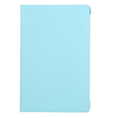 For iPad Air 13 2025 / 2024 360 Degree Rotation Litchi Texture Leather Tablet Case with Holder(Sky Blue) - More iPad Cases by buy2fix | Online Shopping UK | buy2fix