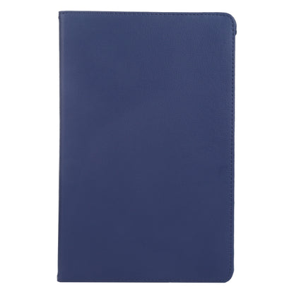 For iPad Air 13 2025 / 2024 360 Degree Rotation Litchi Texture Leather Tablet Case with Holder(Dark Blue) - More iPad Cases by buy2fix | Online Shopping UK | buy2fix