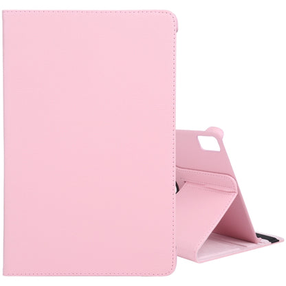 For iPad Air 13 2025 / 2024 360 Degree Rotation Litchi Texture Leather Tablet Case with Holder(Pink) - More iPad Cases by buy2fix | Online Shopping UK | buy2fix