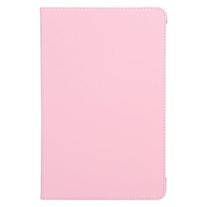 For iPad Air 13 2025 / 2024 360 Degree Rotation Litchi Texture Leather Tablet Case with Holder(Pink) - More iPad Cases by buy2fix | Online Shopping UK | buy2fix