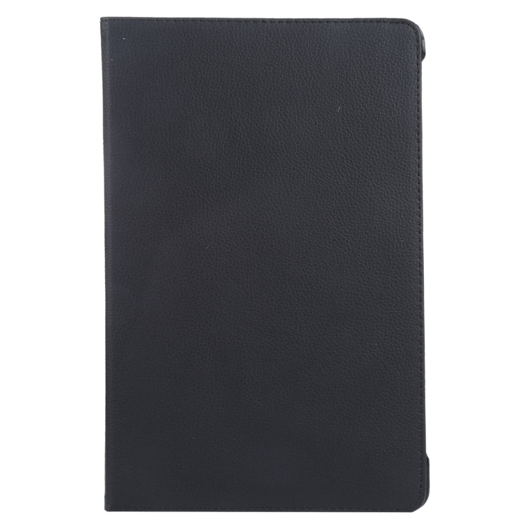 For iPad Air 13 2025 / 2024 360 Degree Rotation Litchi Texture Leather Tablet Case with Holder(Black) - More iPad Cases by buy2fix | Online Shopping UK | buy2fix