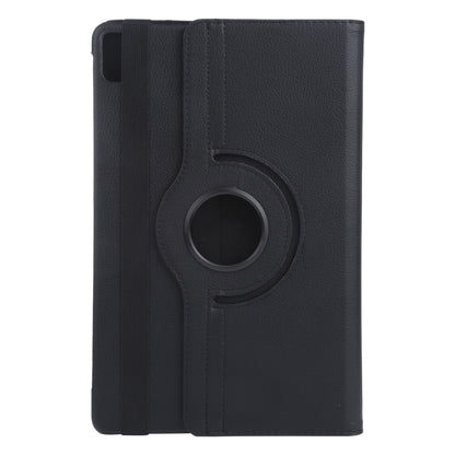 For iPad Air 13 2025 / 2024 360 Degree Rotation Litchi Texture Leather Tablet Case with Holder(Black) - More iPad Cases by buy2fix | Online Shopping UK | buy2fix